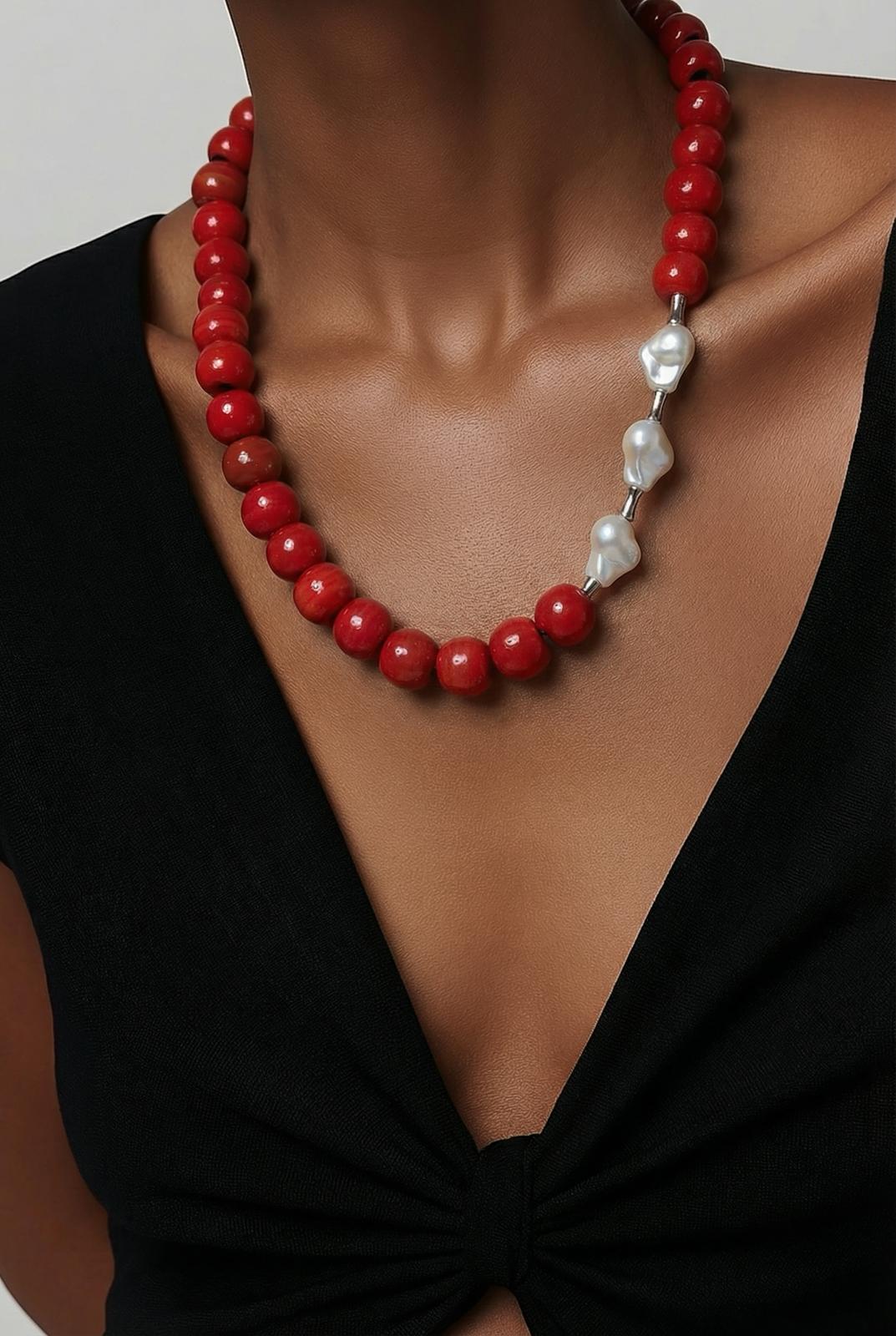 Mercan Inci Asaleti Kolye